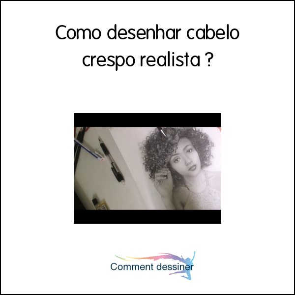 COMO DESENHAR CABELO CRESPO 