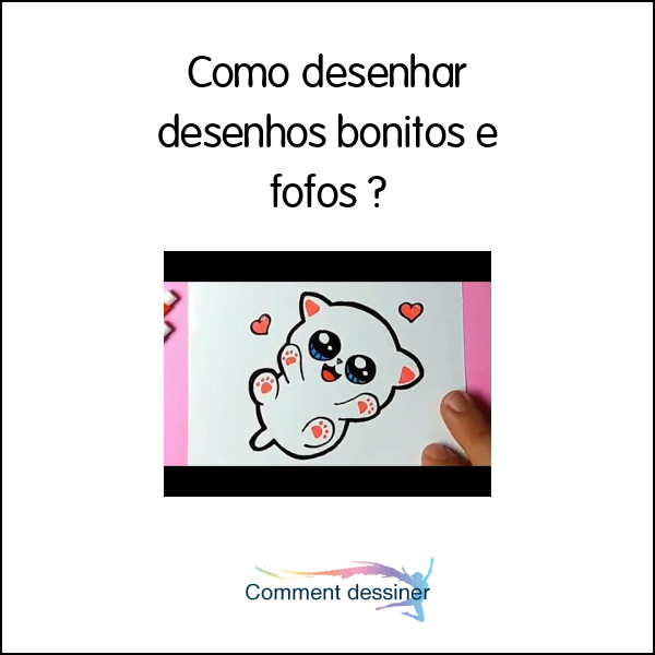 Como desenhar Nuvem fofa Kawaii com Raio ❤ Desenhos Bonitos