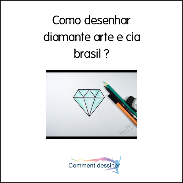 Como desenhar Diamante Kawaii passo a passo 