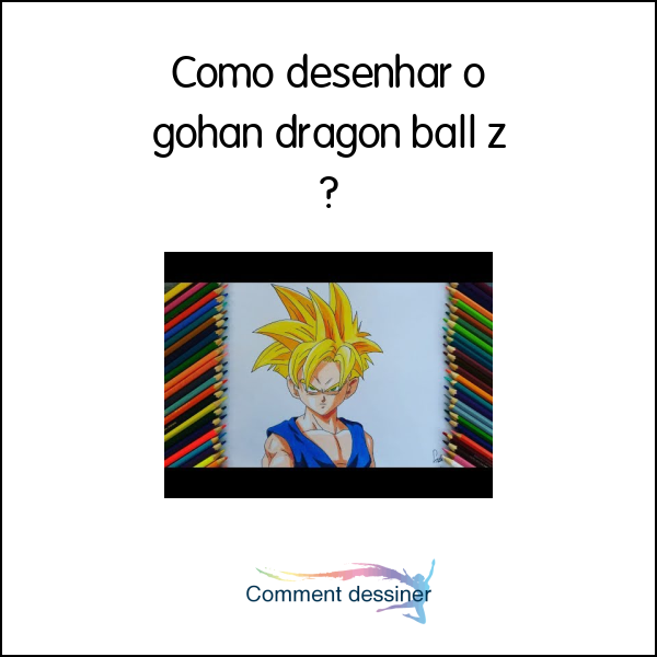 como desenhar o gohan