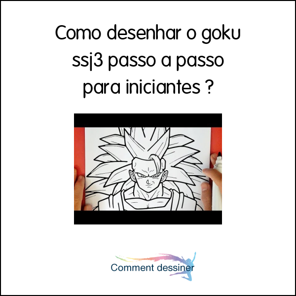 Primeiro passo para desenhar o Goku ssj3