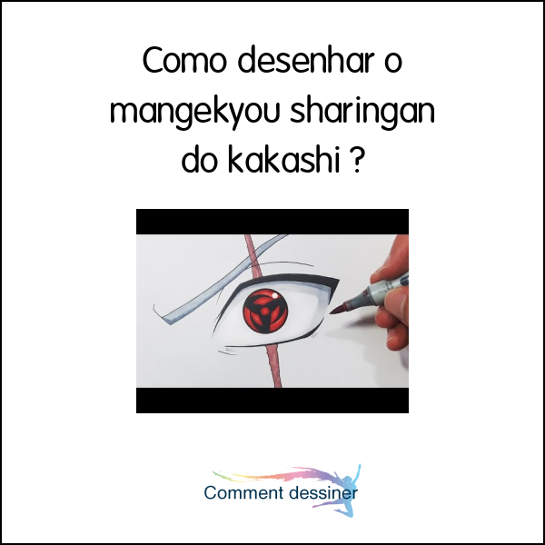 COMO DESENHAR o MANGEKYOU SHARINGAN do KAKASHI passo a passo 