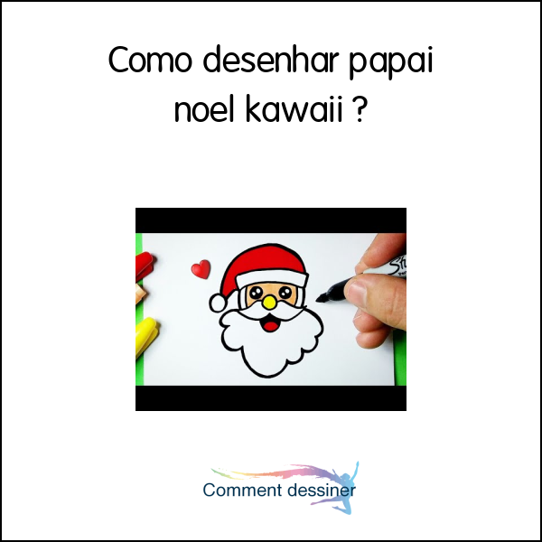 Como desenhar papai Noel Kawaii 2020 ❤ Desenhos de Natal 2020 - Desenhos  para Desenhar 