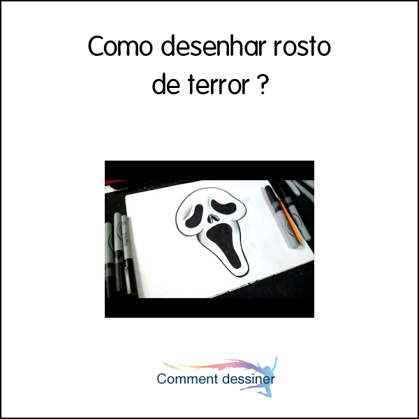 Como desenhar um rosto de terror 