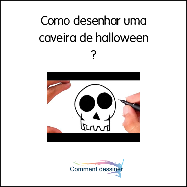 Como desenhar uma caveira para o Halloween