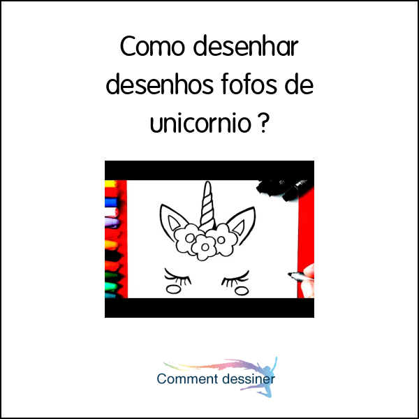 Como desenhar desenhos fofos de unicórnio Como desenhar