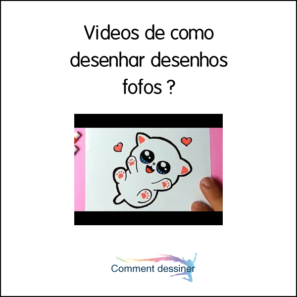 Videos de como desenhar desenhos fofos - Como desenhar